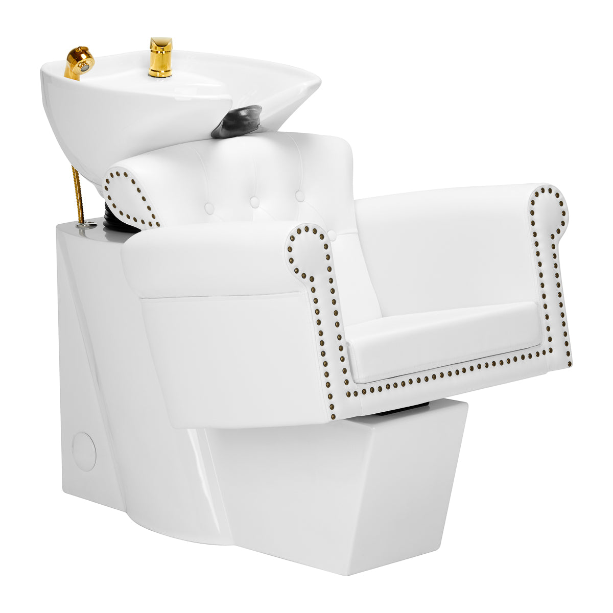 Gabbiano hairdressing wash unit Berlin gold white