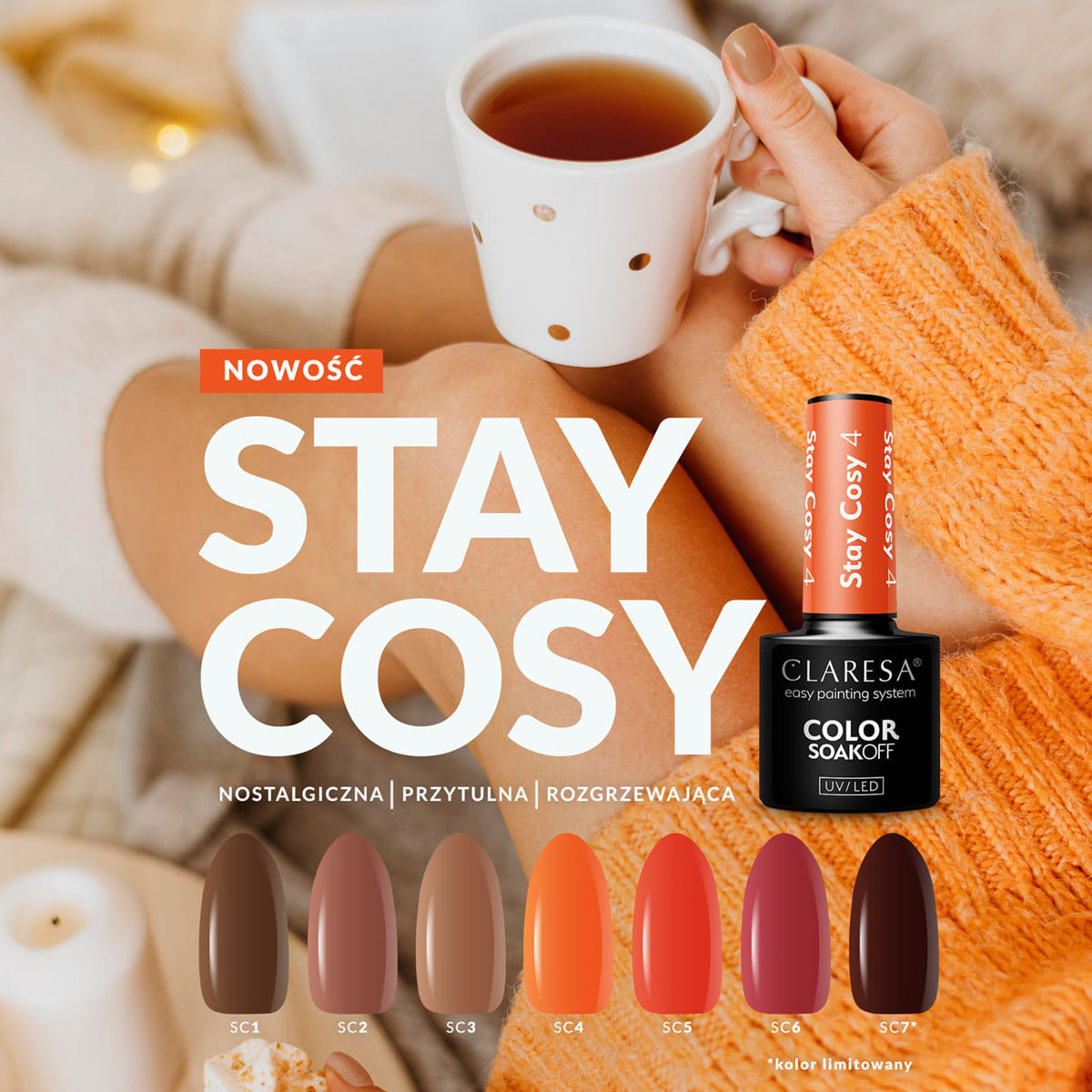 Claresa hybrid polish Stay Cosy 6 -5g