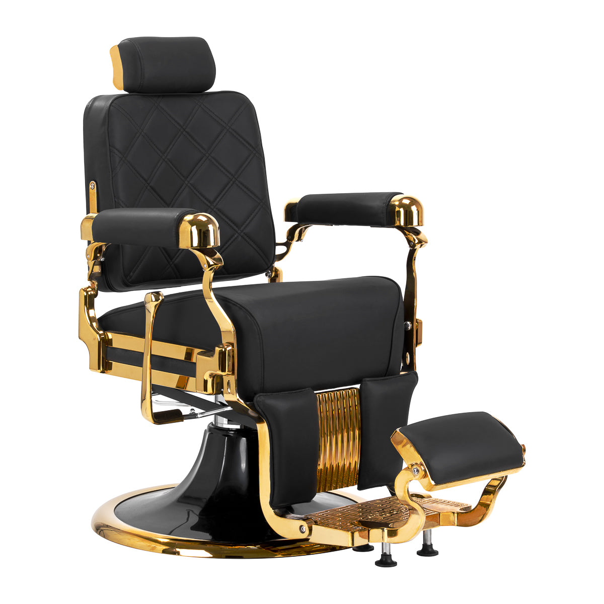 Barber chair Gabbiano Leonardo Gold Black