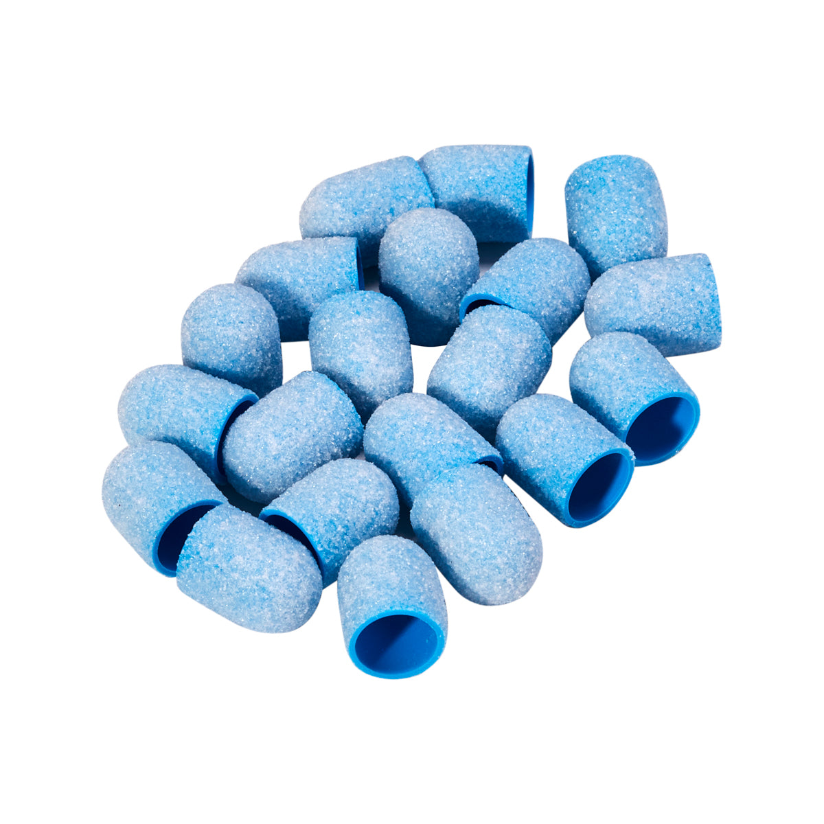 Exo blue med abrasive cap 10mm /80 20pcs Hard Cap