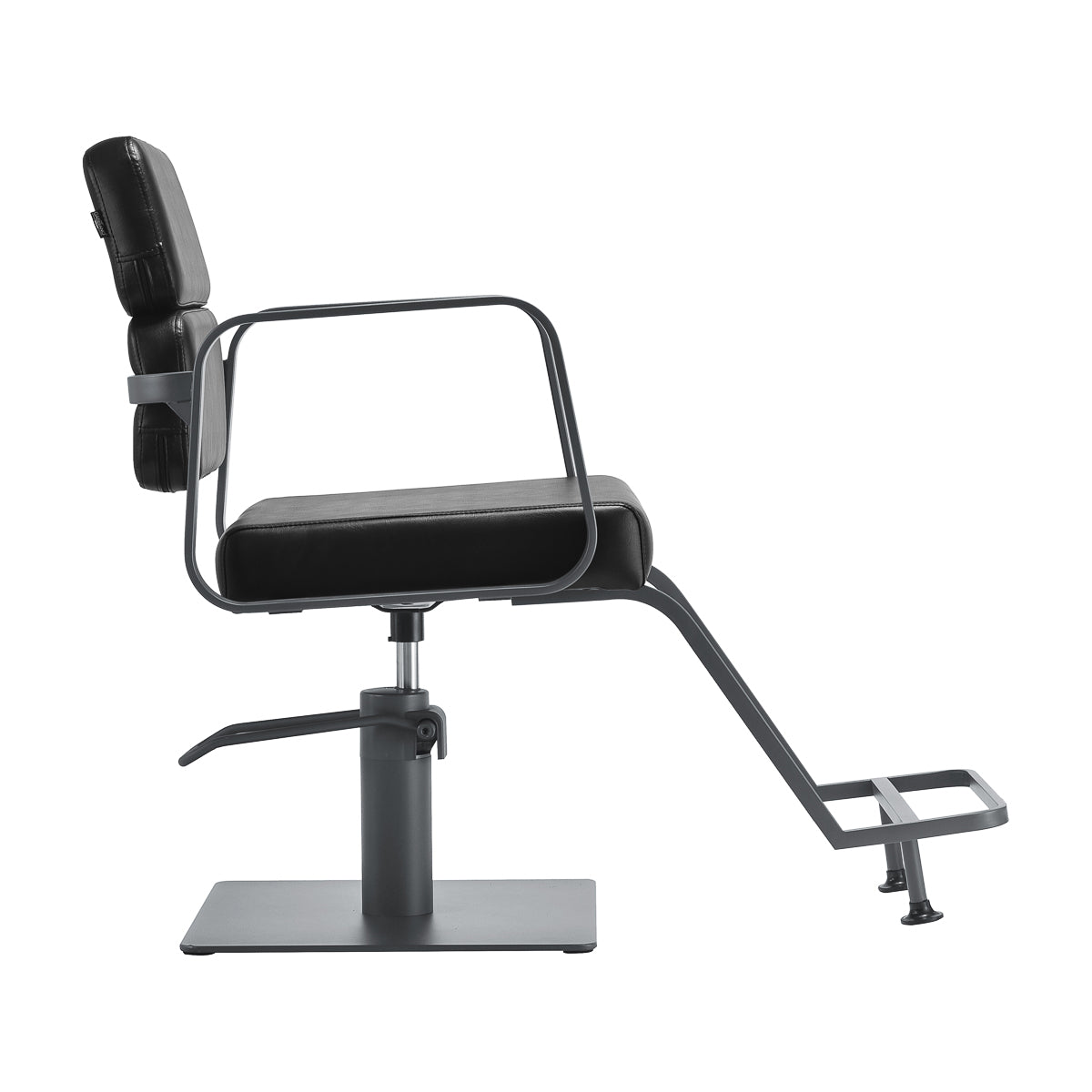 Gabbiano hairdressing chair Porto gray black