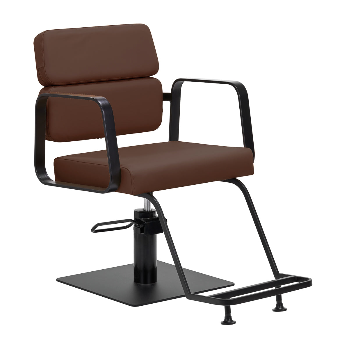 Gabbiano Porto hairdressing chair black chocolate