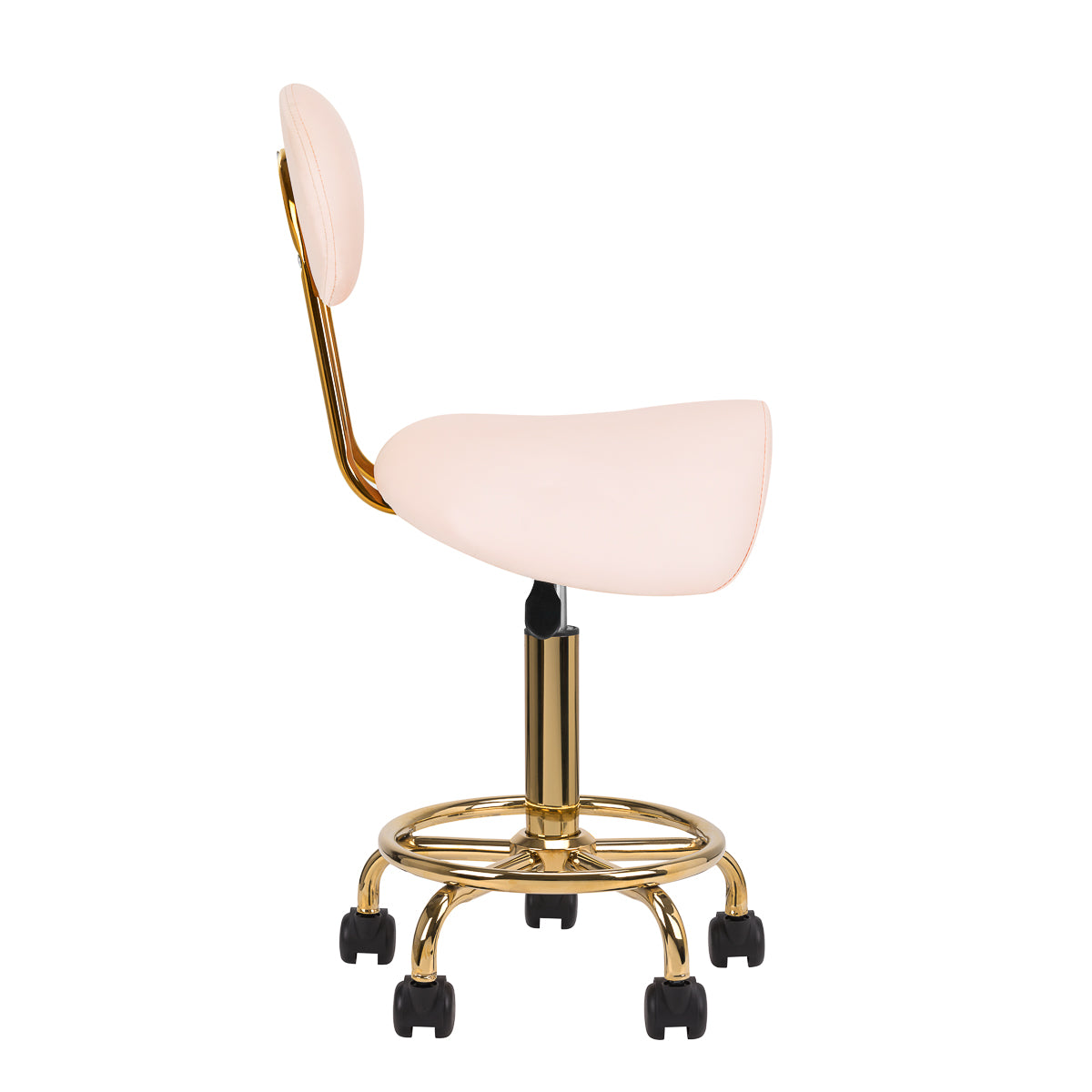 Cosmetic stool 6001-G gold – pink second category
