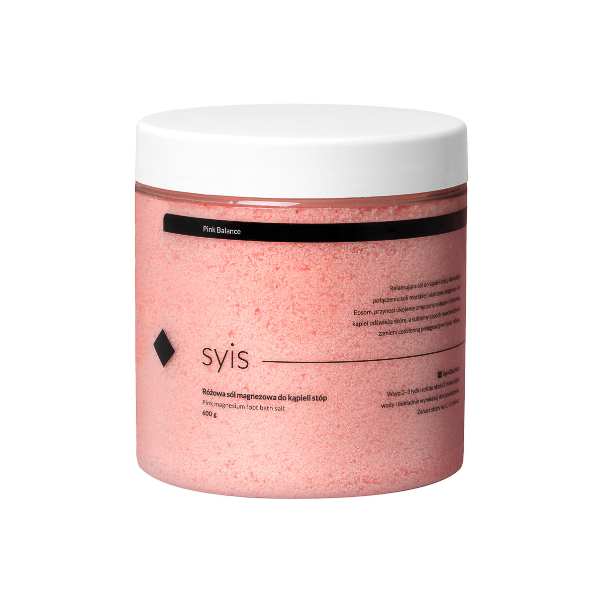 Syis Pink Balance – pink magnesium salt for foot baths 600 g