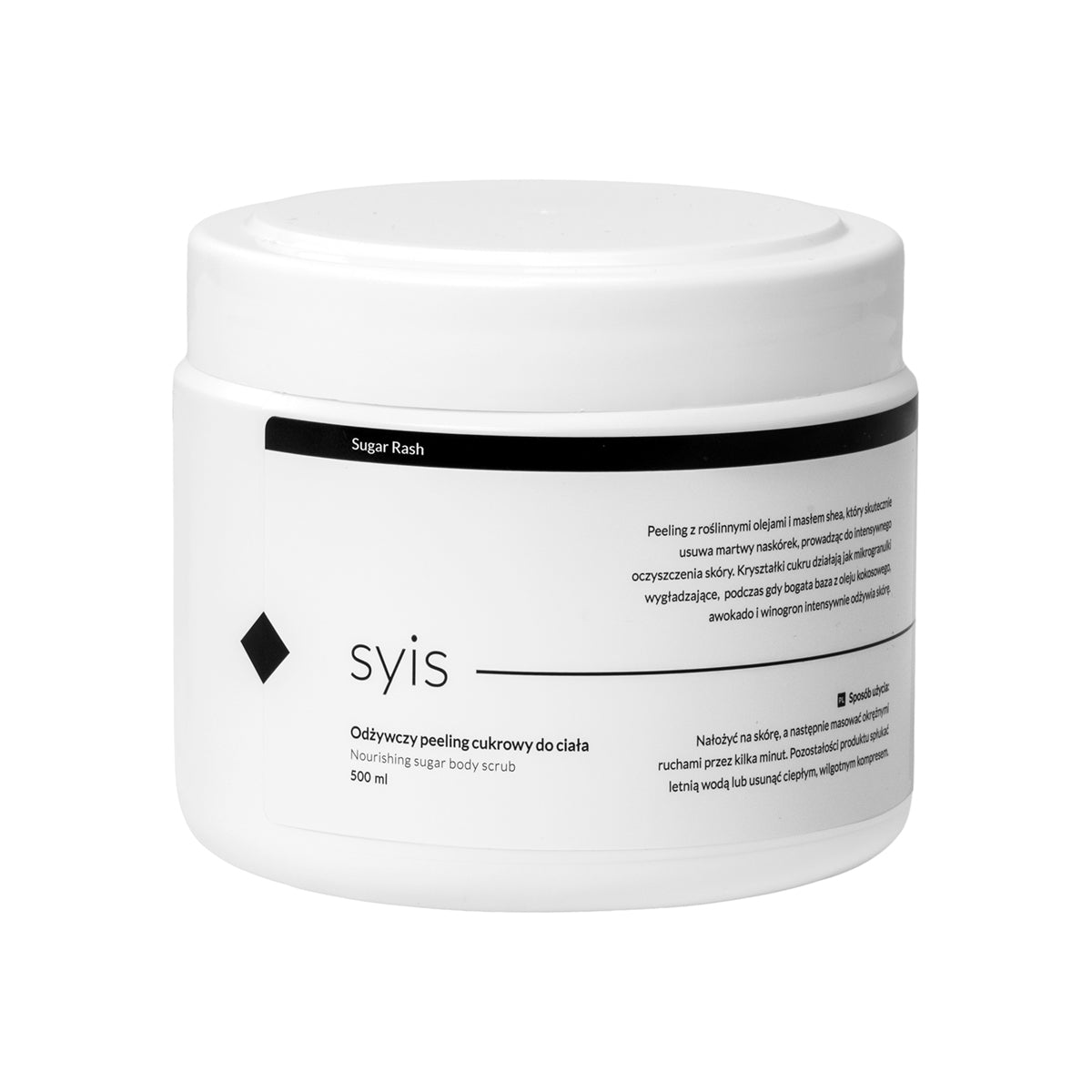 Syis Sugar Rash – nourishing sugar body scrub 500 ml