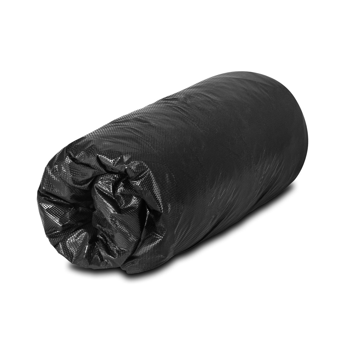 Disposable plastic sheet with elastic band black