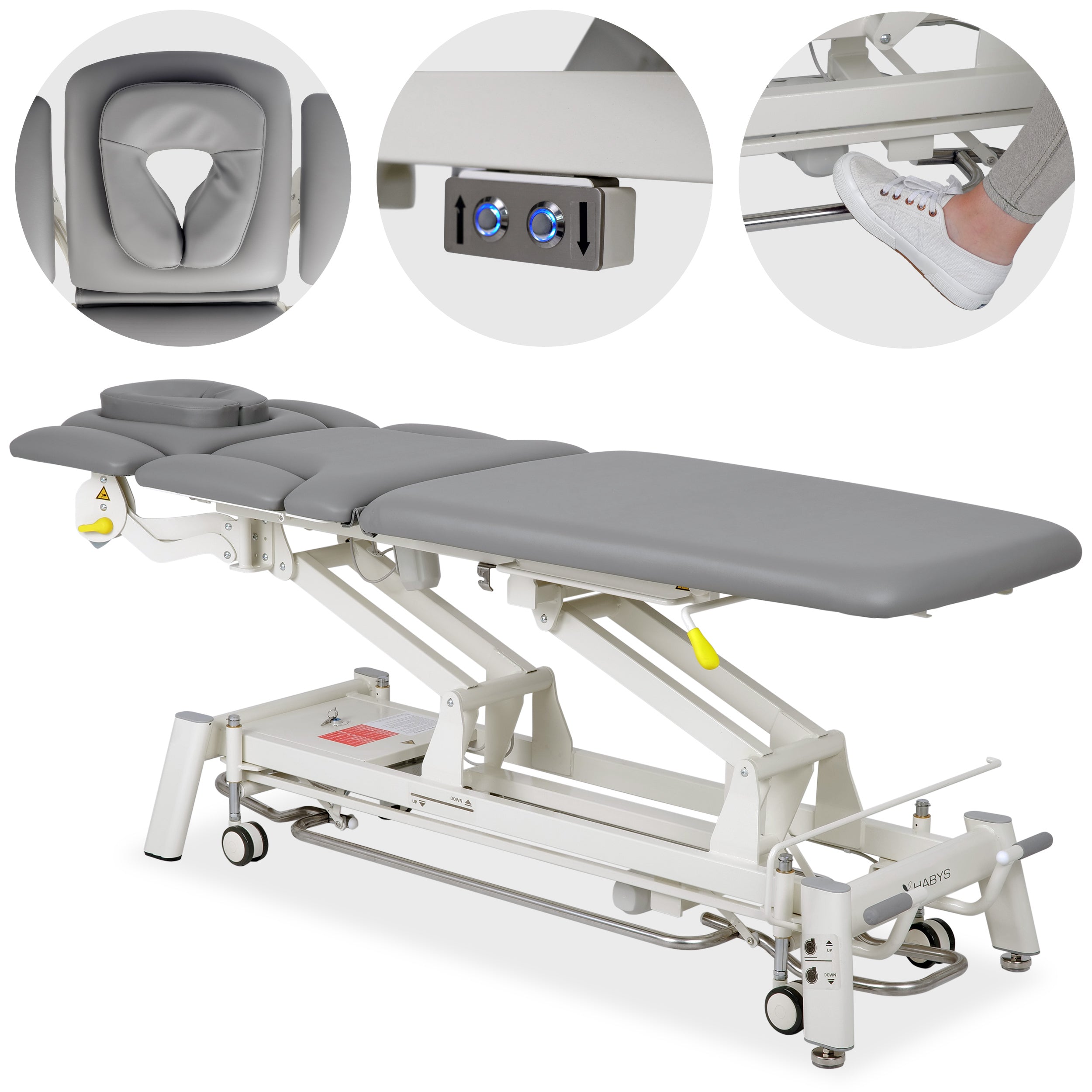 Table électrique de massage et de physiothérapie Proxima X7 Touch Core Gray