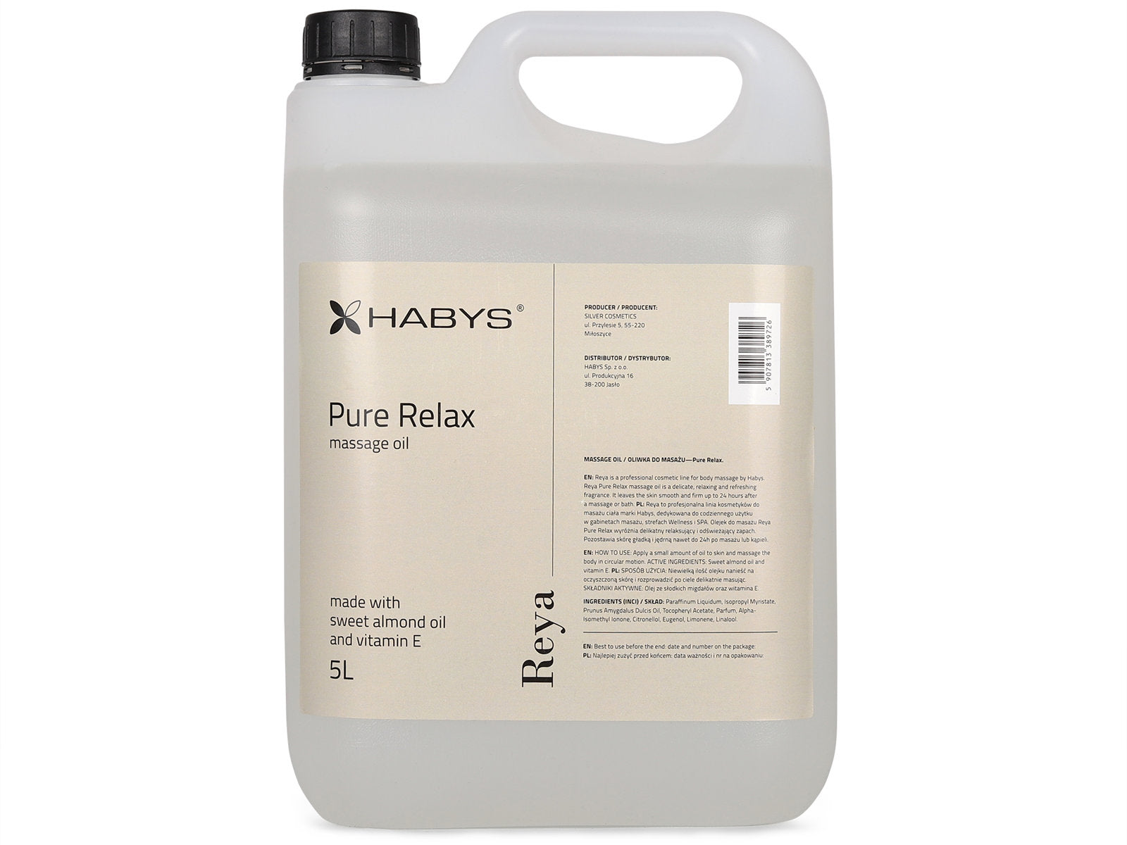 Huile de Massage Pure Détente, HABYS 5000 ml