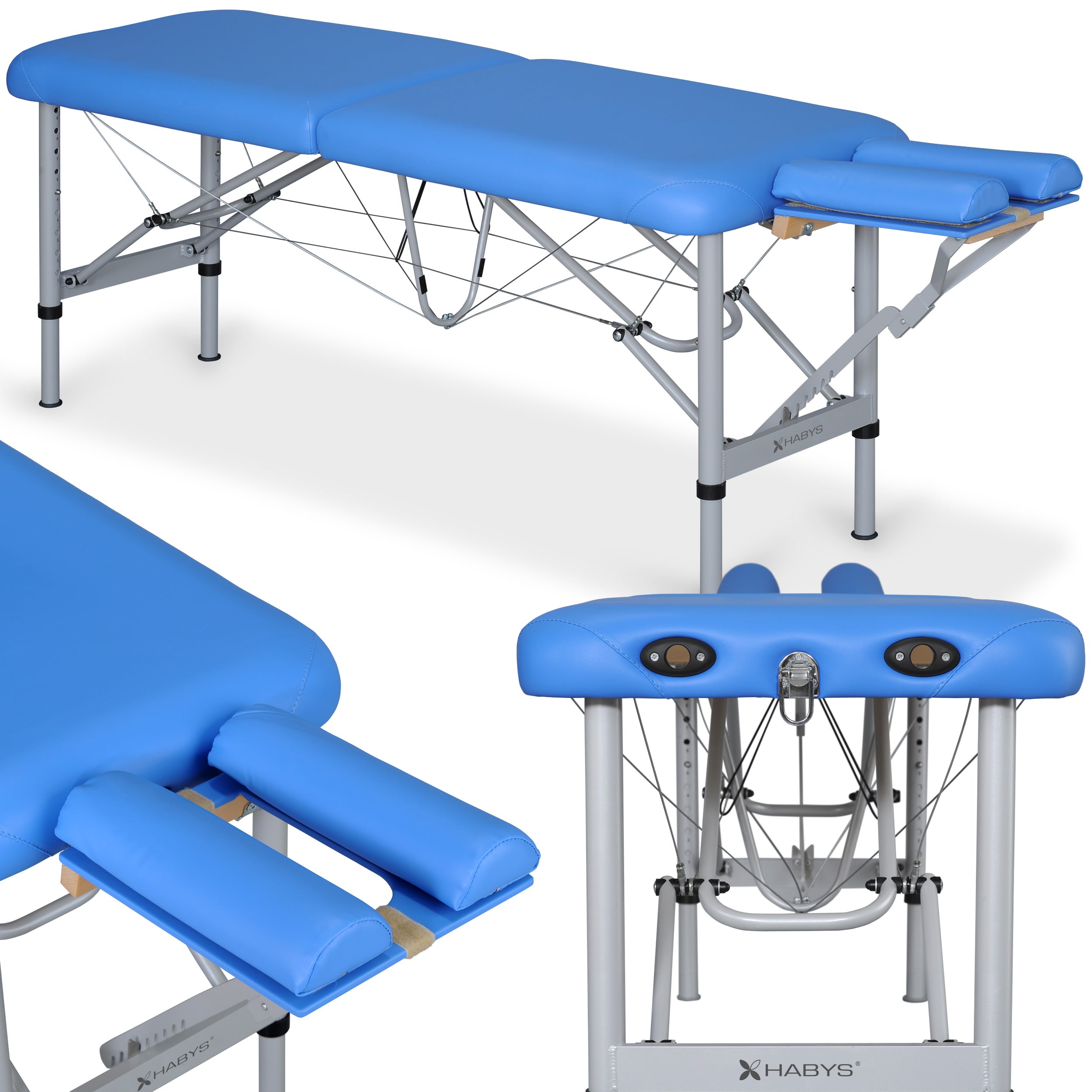 Table de Massage Chiro Ultralux 19 Alu Vinyl Flex K023 Bleue