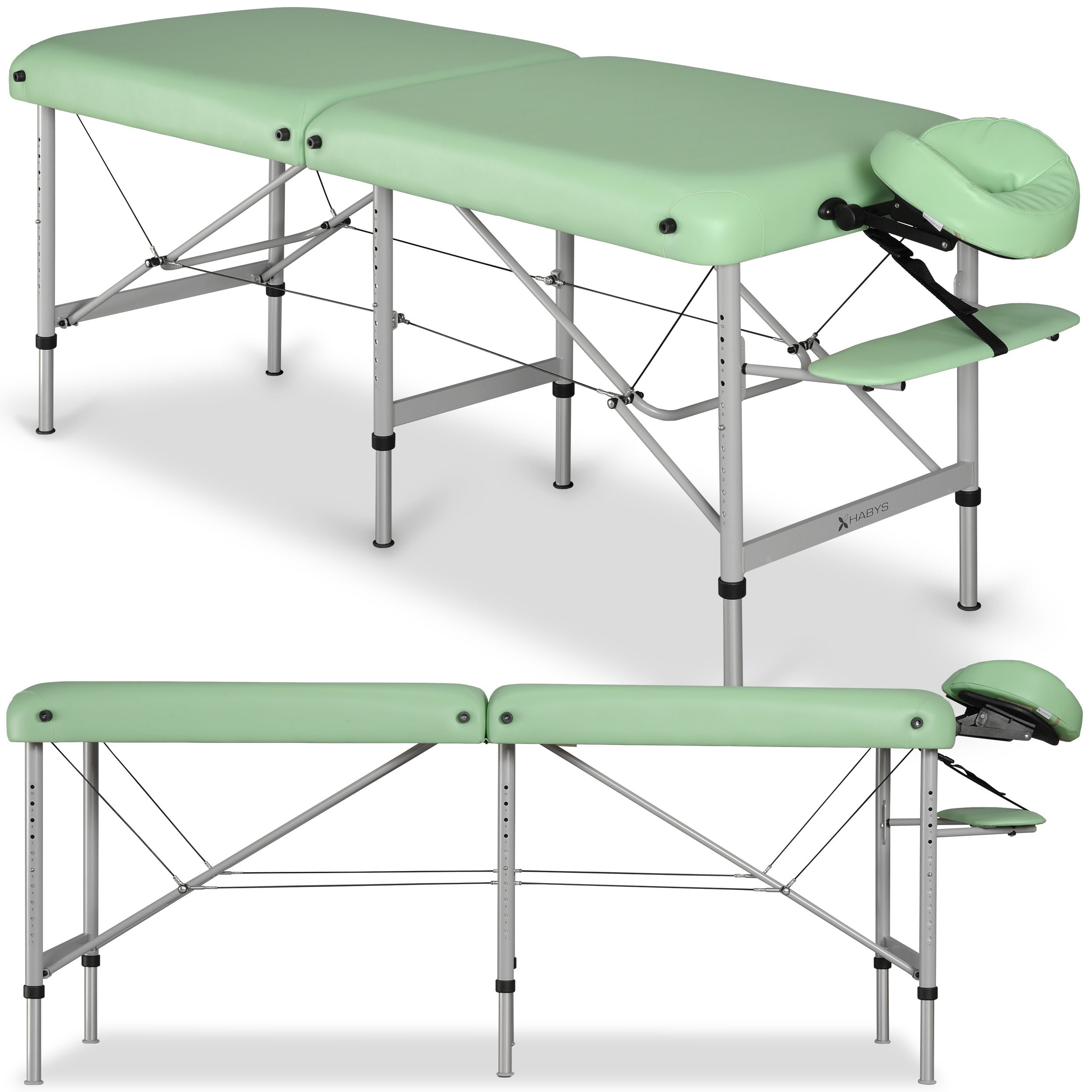 Table de Massage Medmal Alu 70 Vinyl Flex K022 Vert