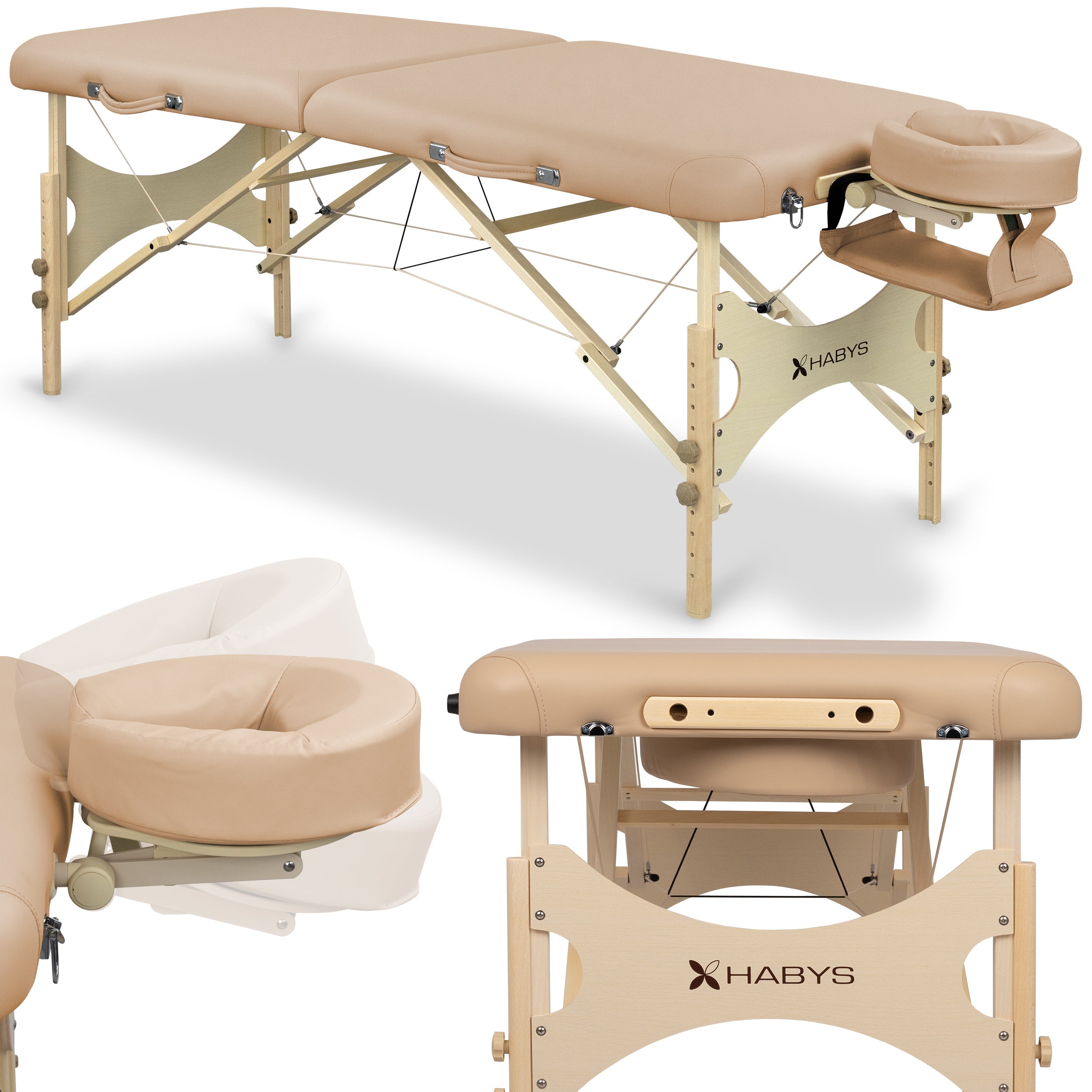Table de massage Bello One 70 Soft Touch K607 Moco Beige