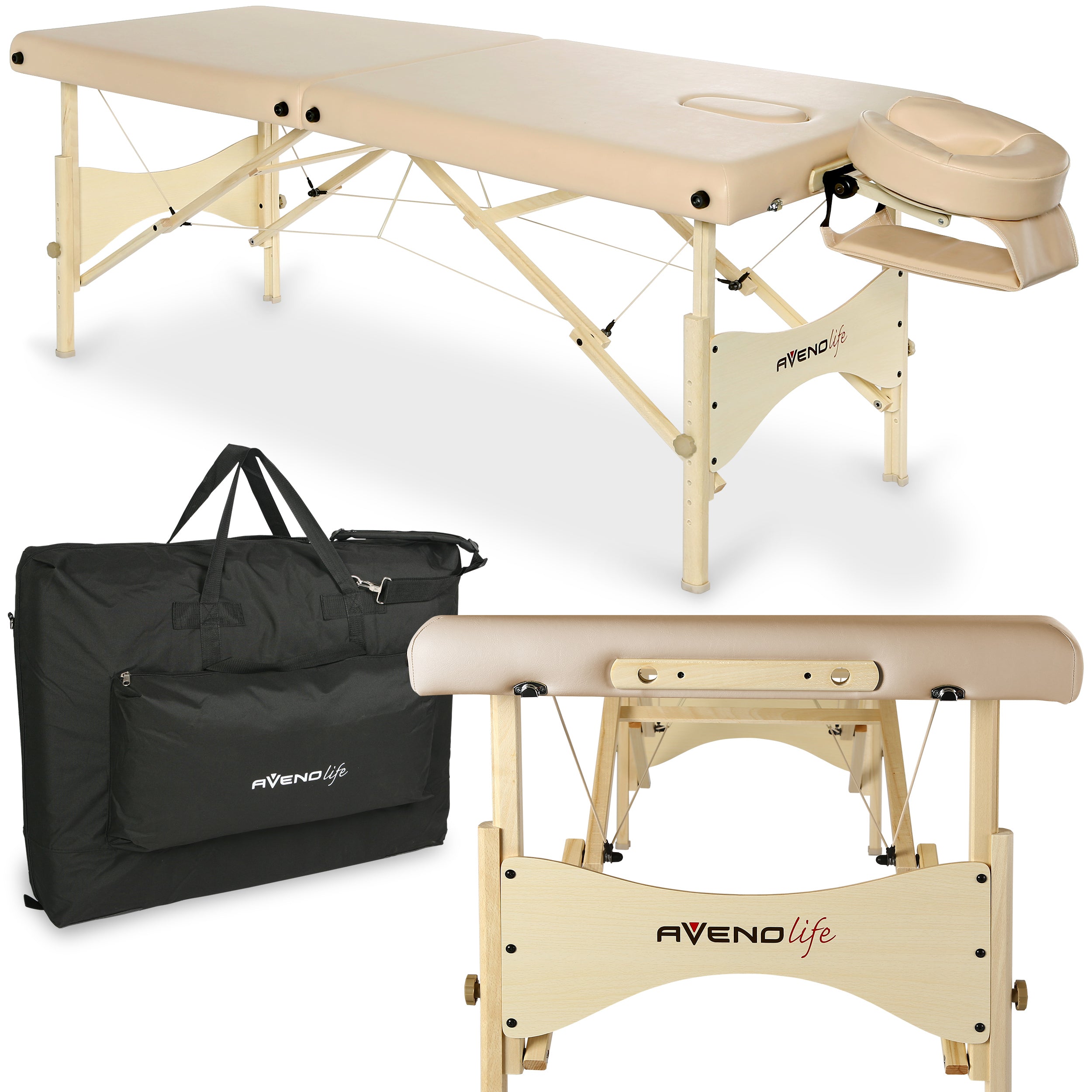 Table de massage eSpirit 70 Soft Touch K607 Moco Beige