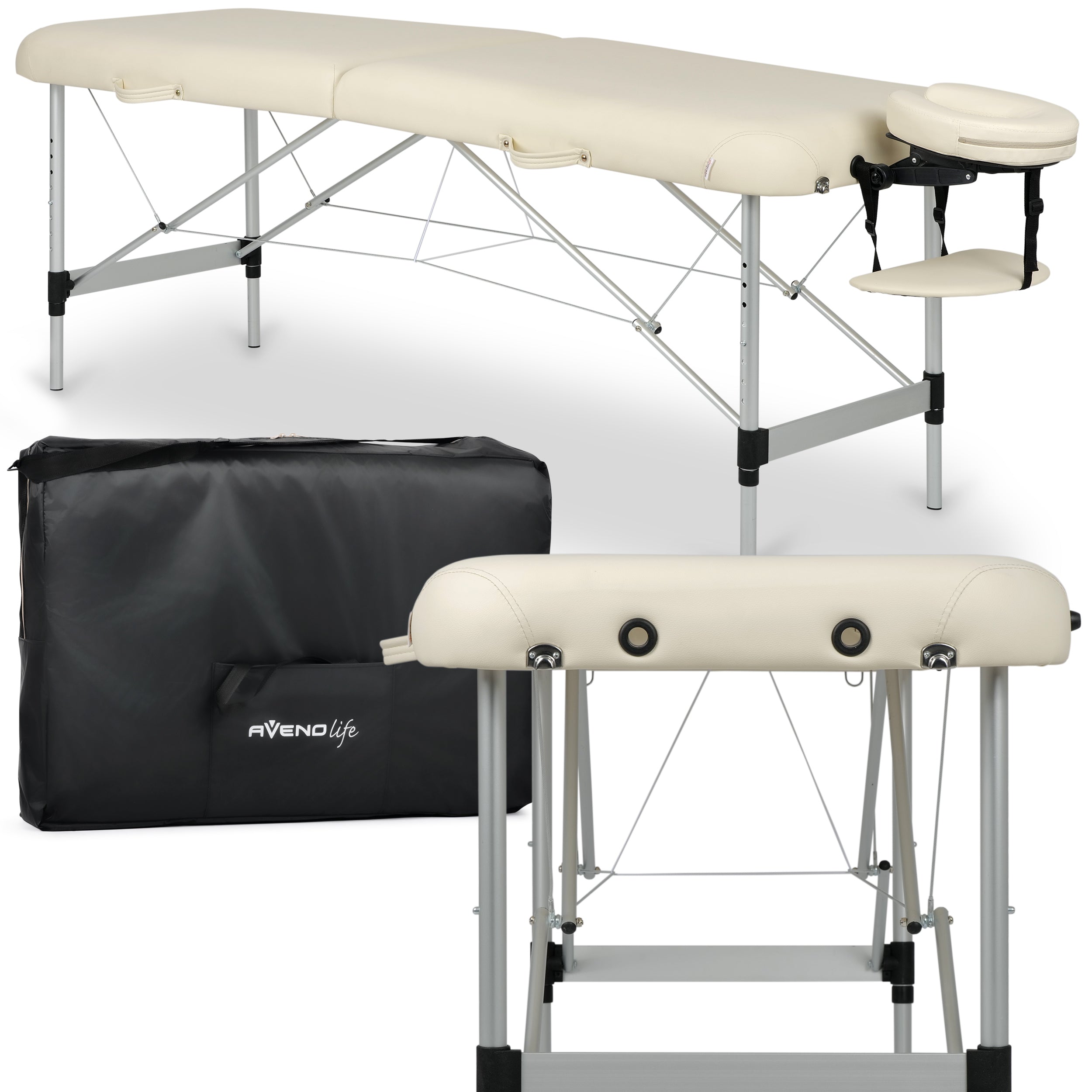 Table de massage et cosmétique portable Estetic Light Comfy Base K520 Beige