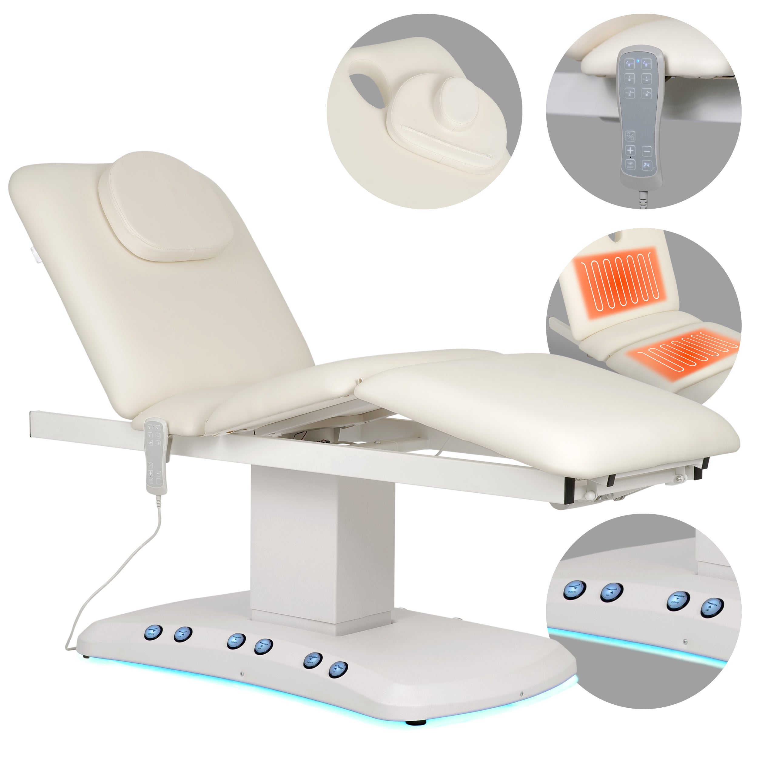 Table de massage et de soins esthétiques électrique chauffante Serenity PRO 4