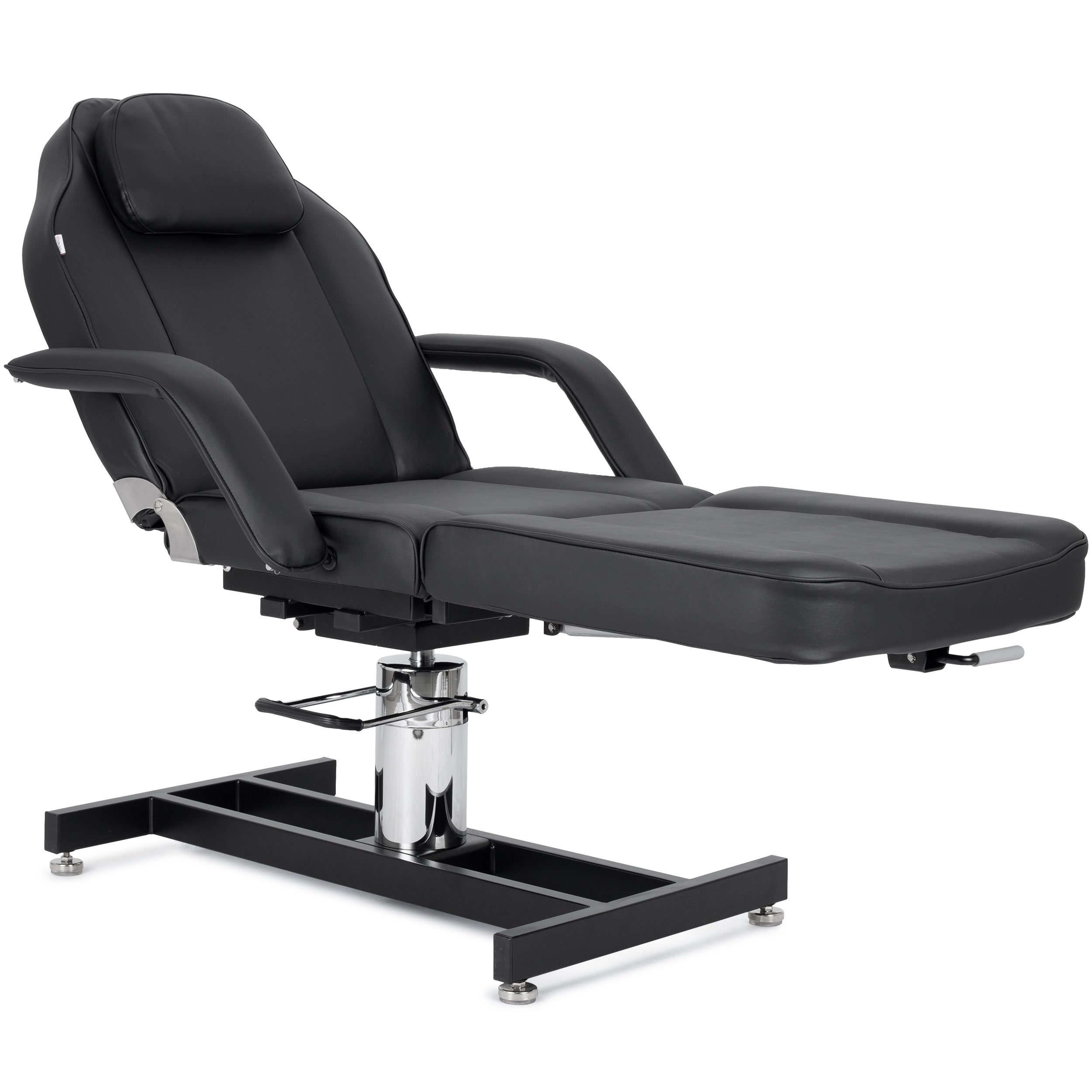 Fauteuil de beauté Theo Nero – réglage pneumatique et hydraulique, noir