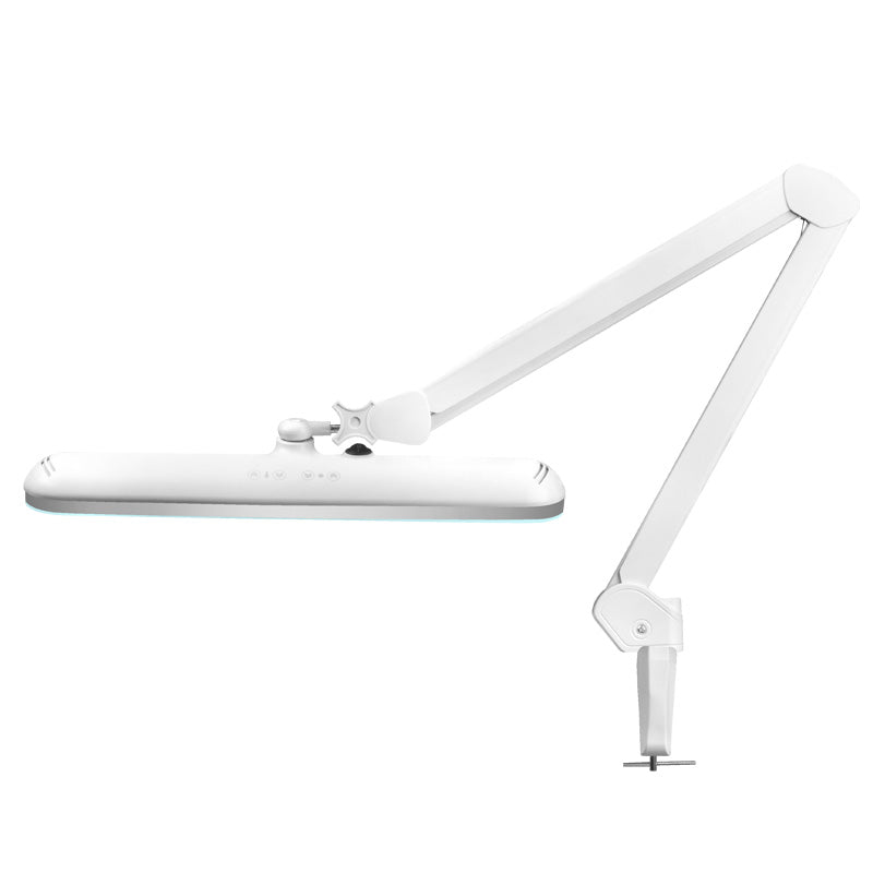 Lampe de travail LED élégante 801-tl avec étau intensité et couleur lumineuse blanche réglable
