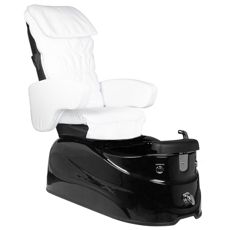 Spa pedicure chair AS-122 black and white with massage function