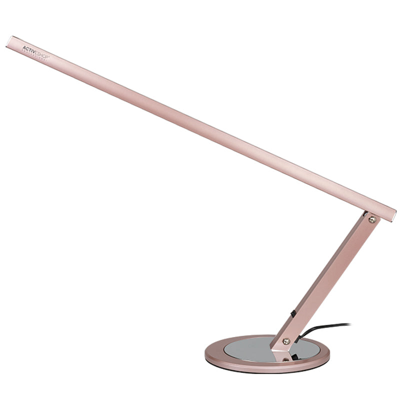 Lampe de bureau led mince en or rose