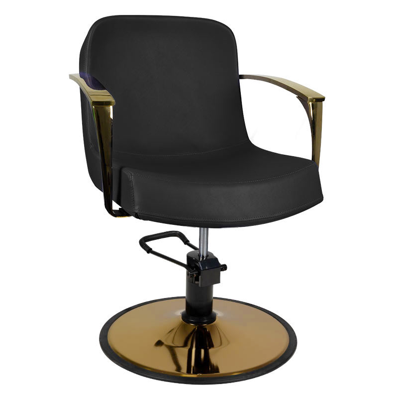 Gabbiano chaise de style doré Bologne noir