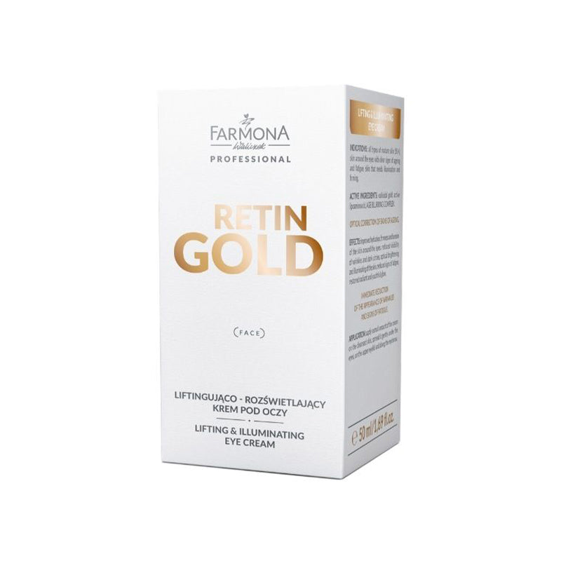 Farmona retin gold crème contour des yeux liftante et illuminatrice 50 ml