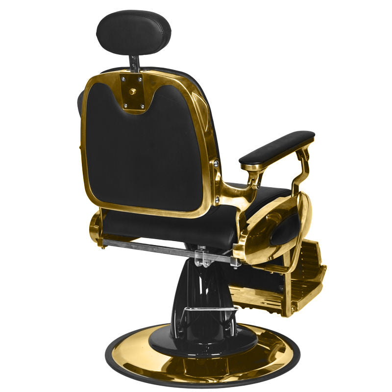 Gabbiano Barber Chair Grancesco noir et or