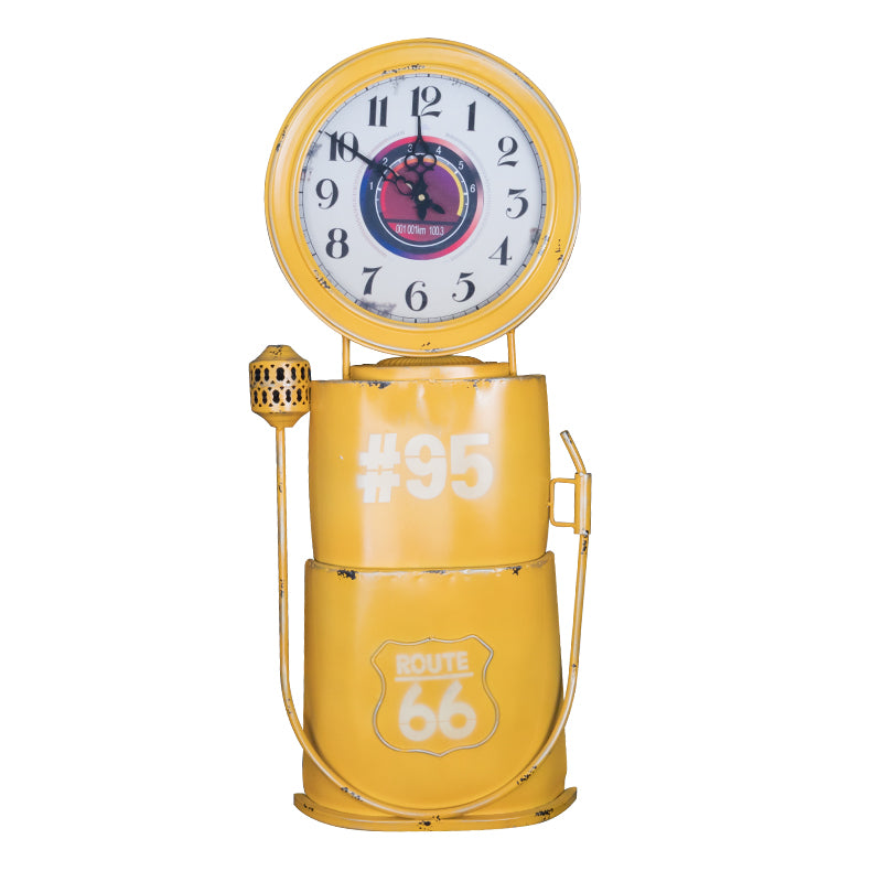 Decoration clock, distributor yellow