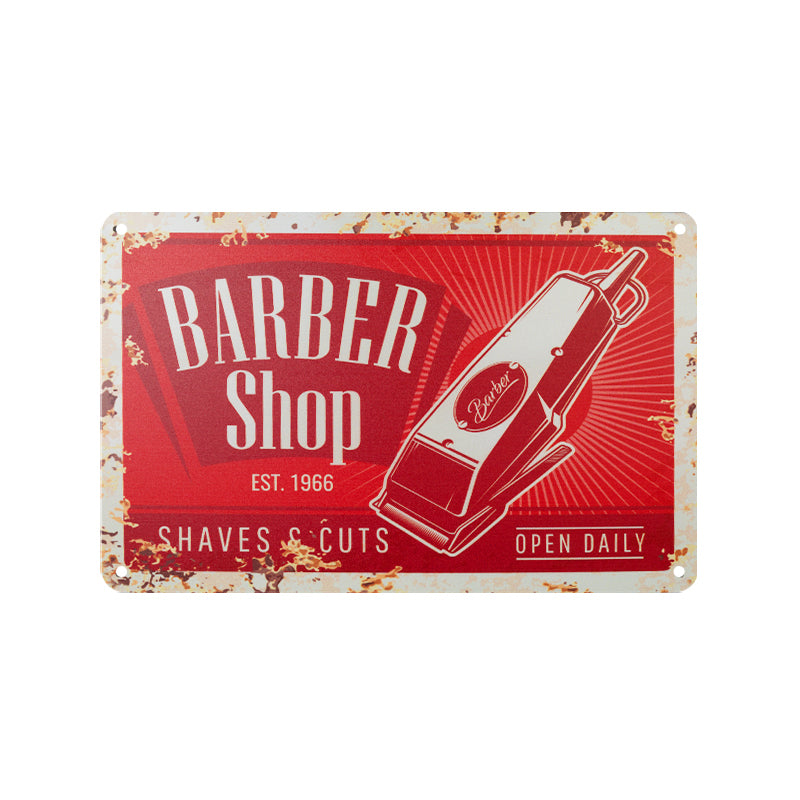 Decorative plaque barber b013
