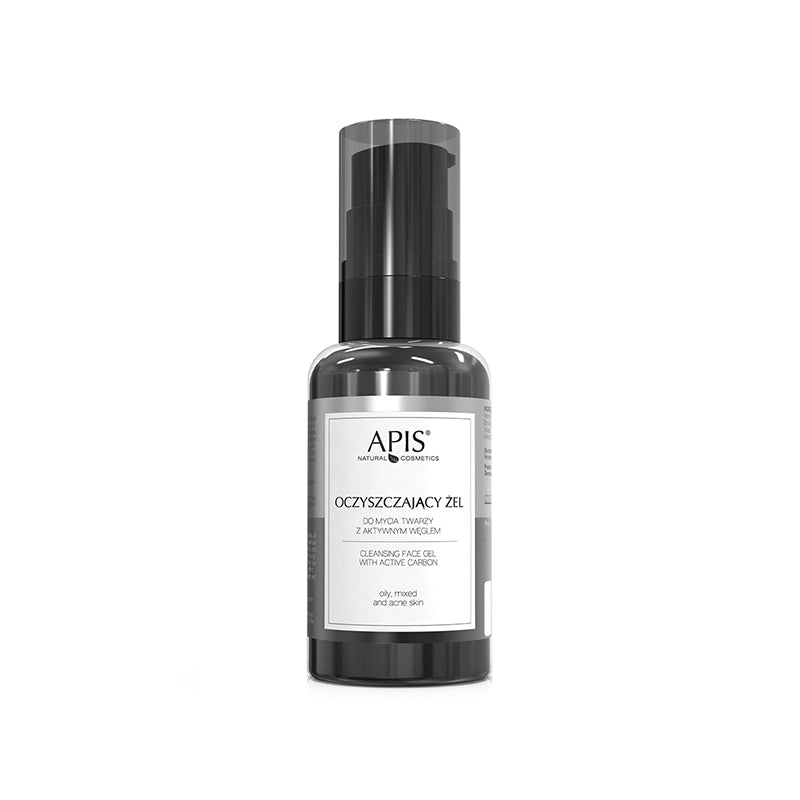 APIS Cleansing face wash gel with active charcoal 50 ml