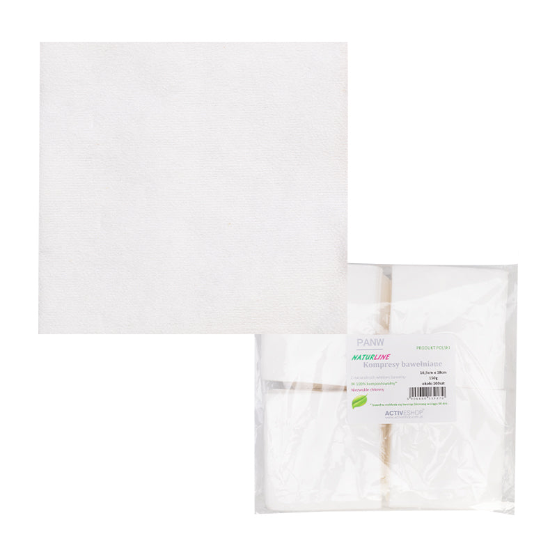 COMPRESSES COTON NATURLINE 150G 16.5cm x18cm