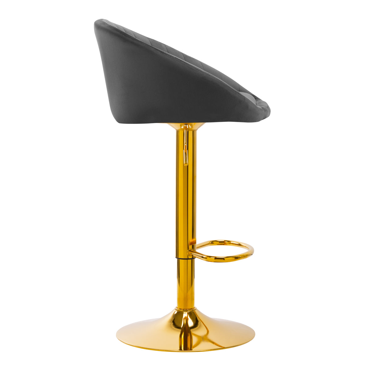 Bar stool QS-B16G velours gris