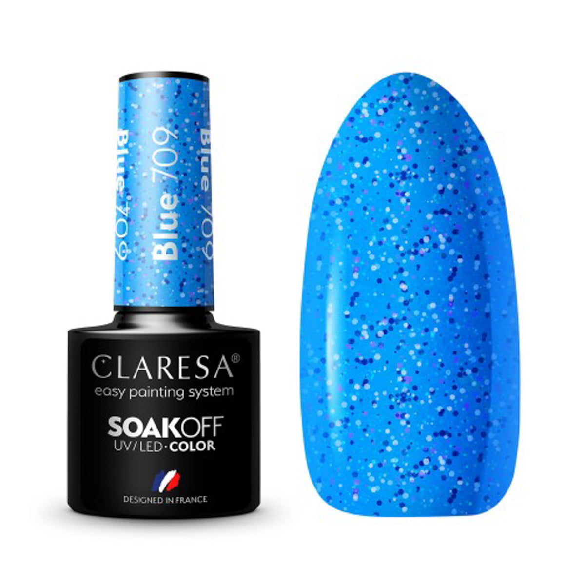 CLARESA Hybrid nail polish BLUE 709 -5g