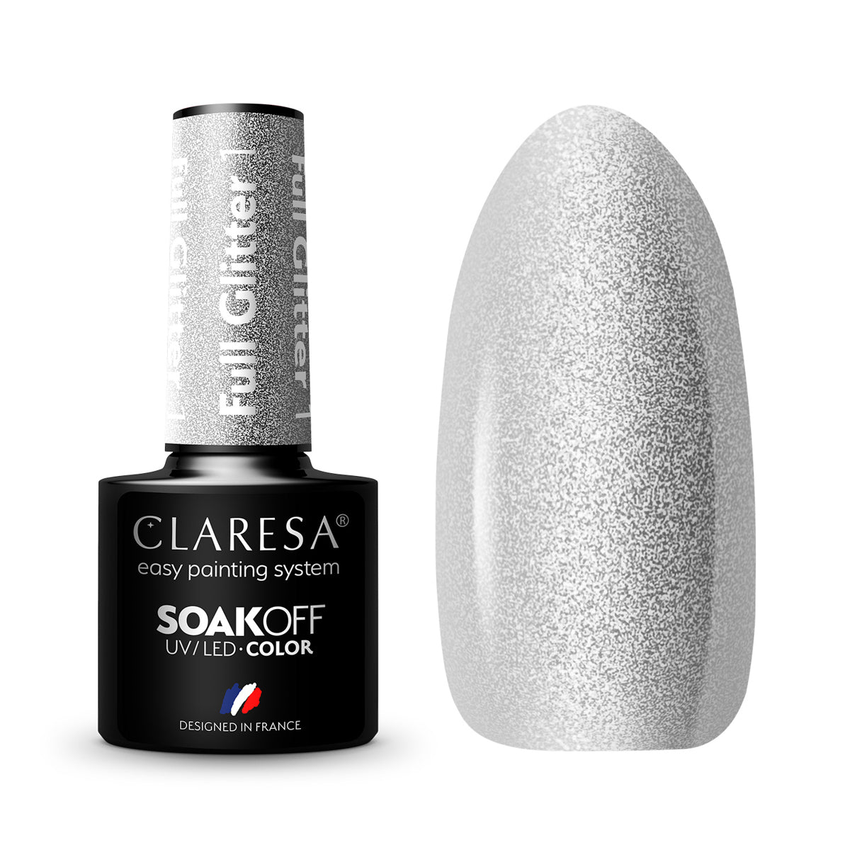 CLARESA Vernis à ongles hybride PLEIN PAILLETTES 1-53