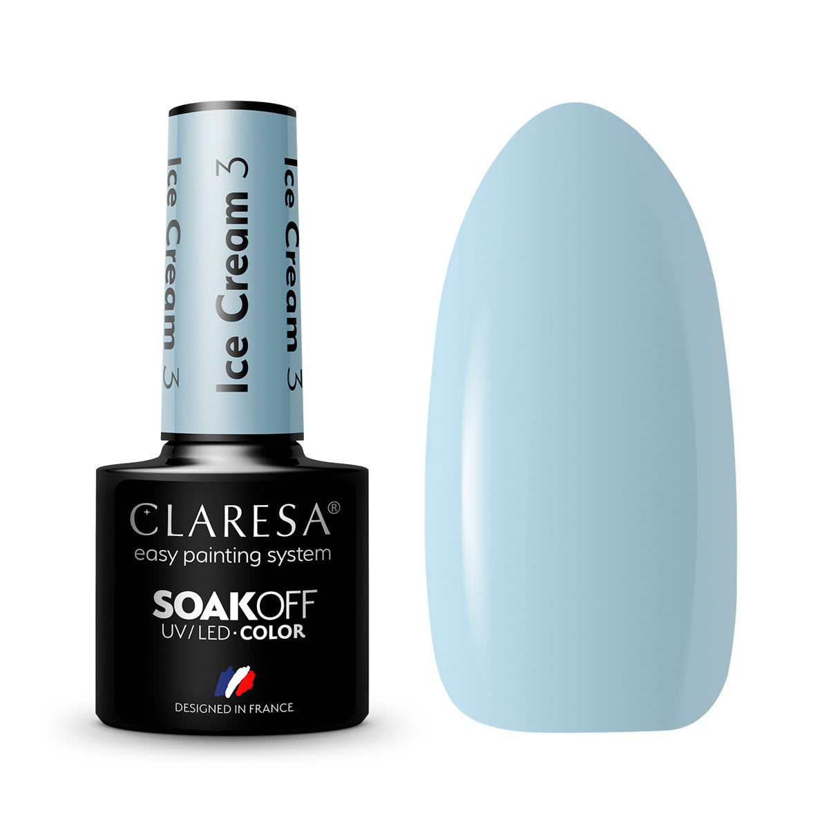 CLARESA vernis hybride Crème glacée 3 -5g