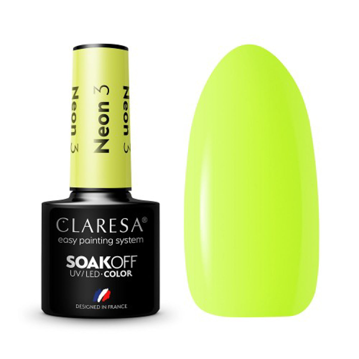 CLARESA Hybrid nail polish NEON 3 -5g