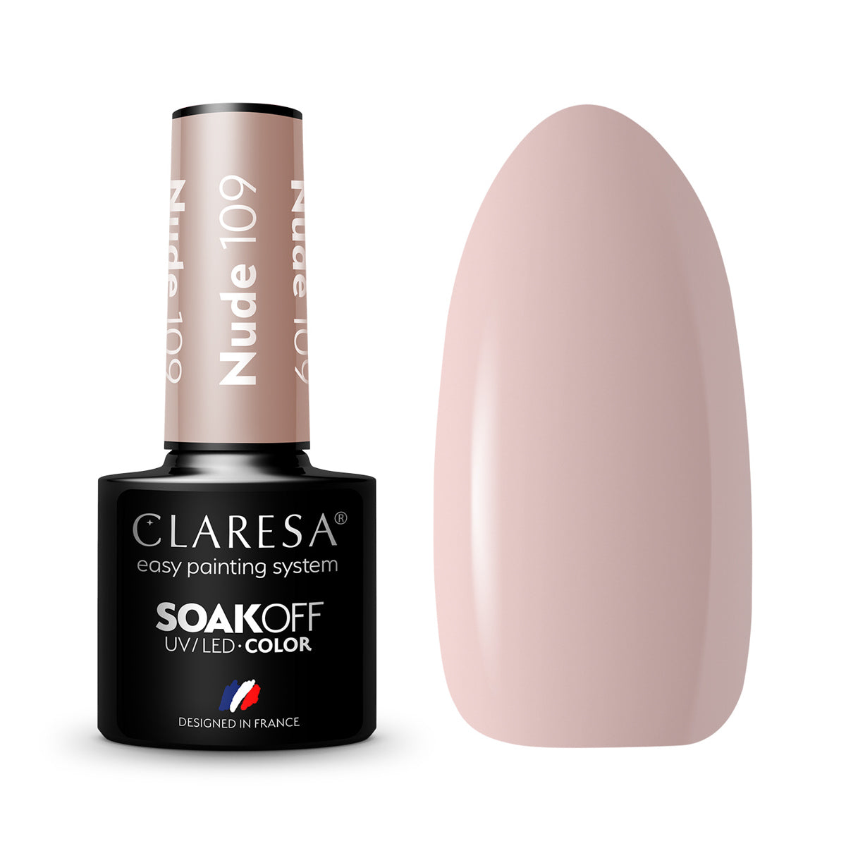 CLARESA Vernis à ongles hybride NUDE 109 -5g