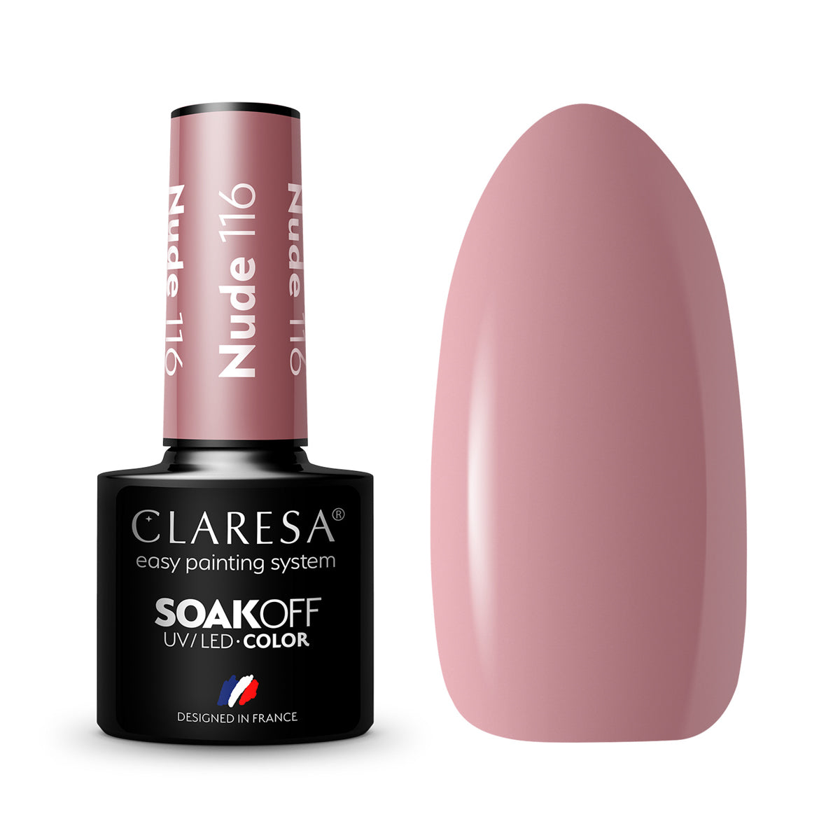 CLARESA Vernis à ongles hybride NUDE 116 -5g