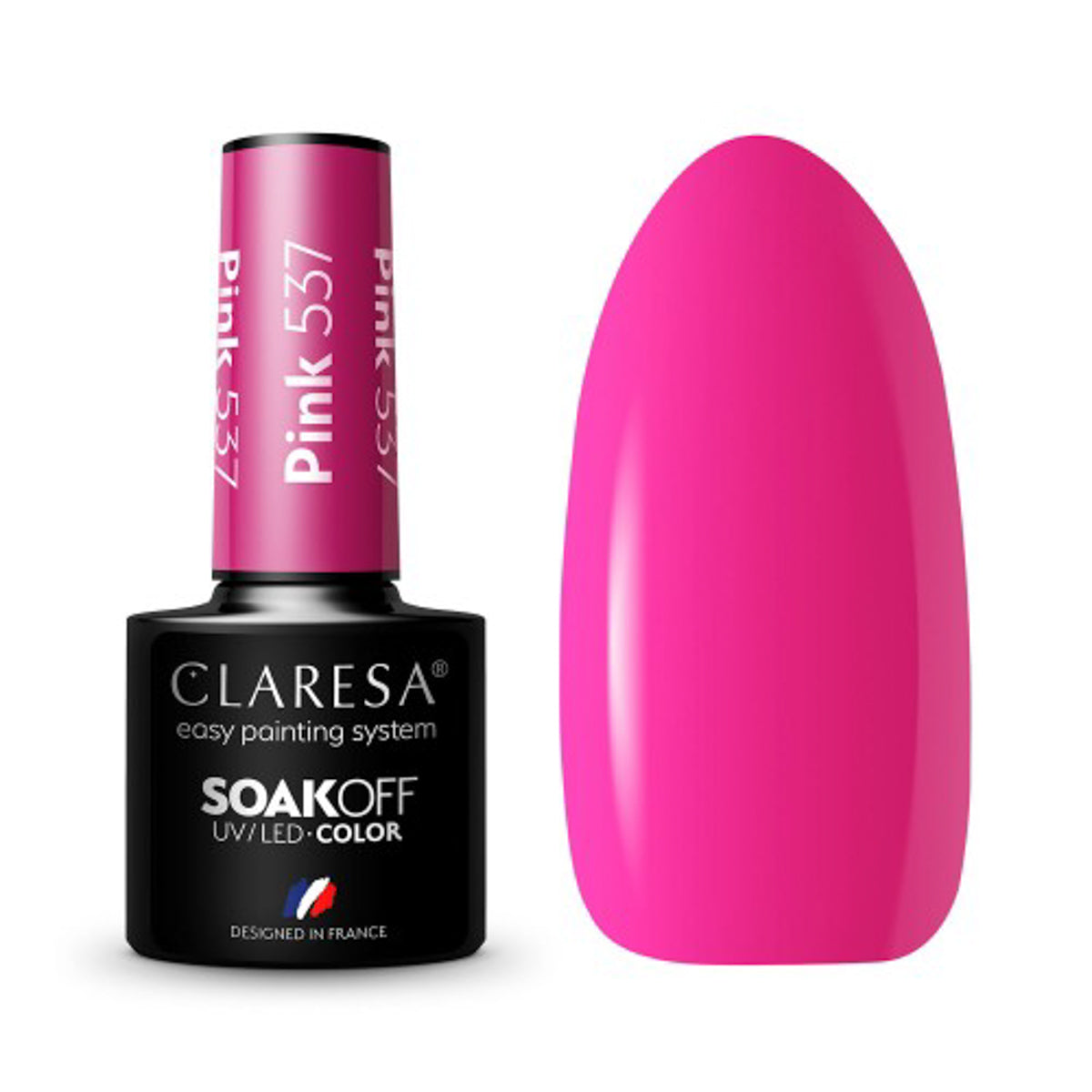 CLARESA Vernis à ongles hybride PINK 537 -5g