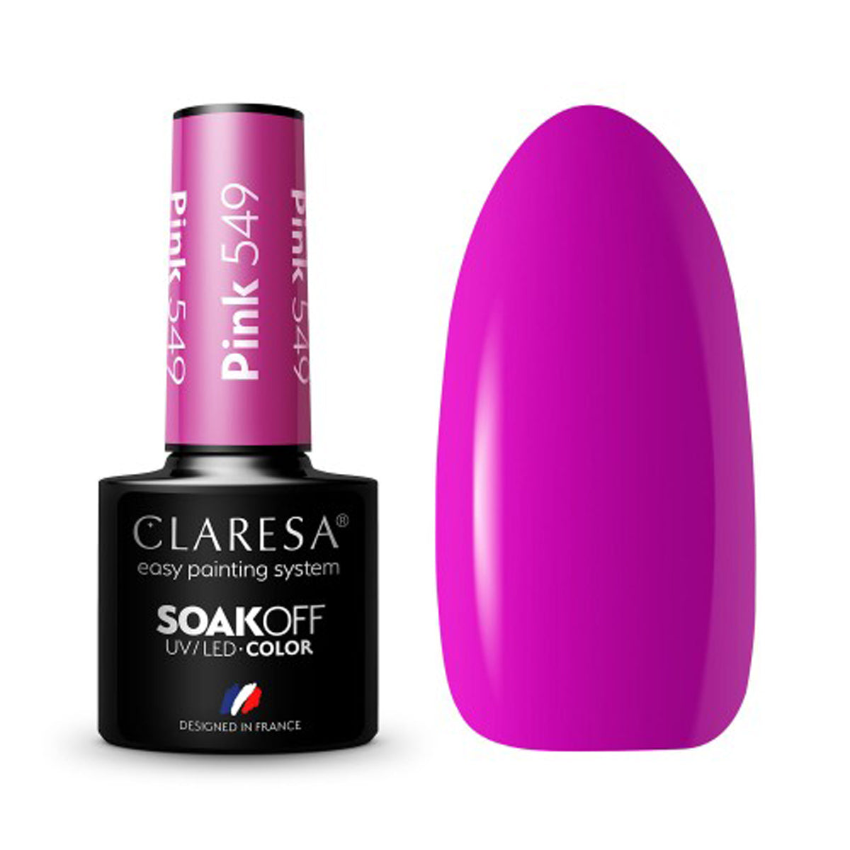 CLARESA Vernis à ongles hybride PINK 549 -5g