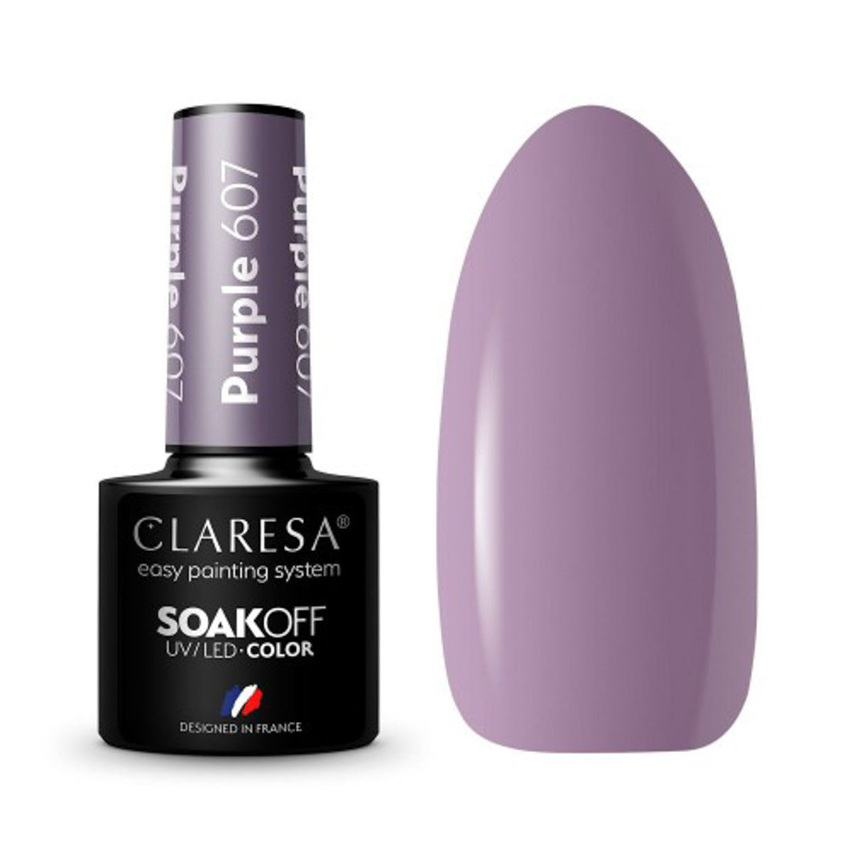 CLARESA Hybrid polish PURPLE 607 -5g