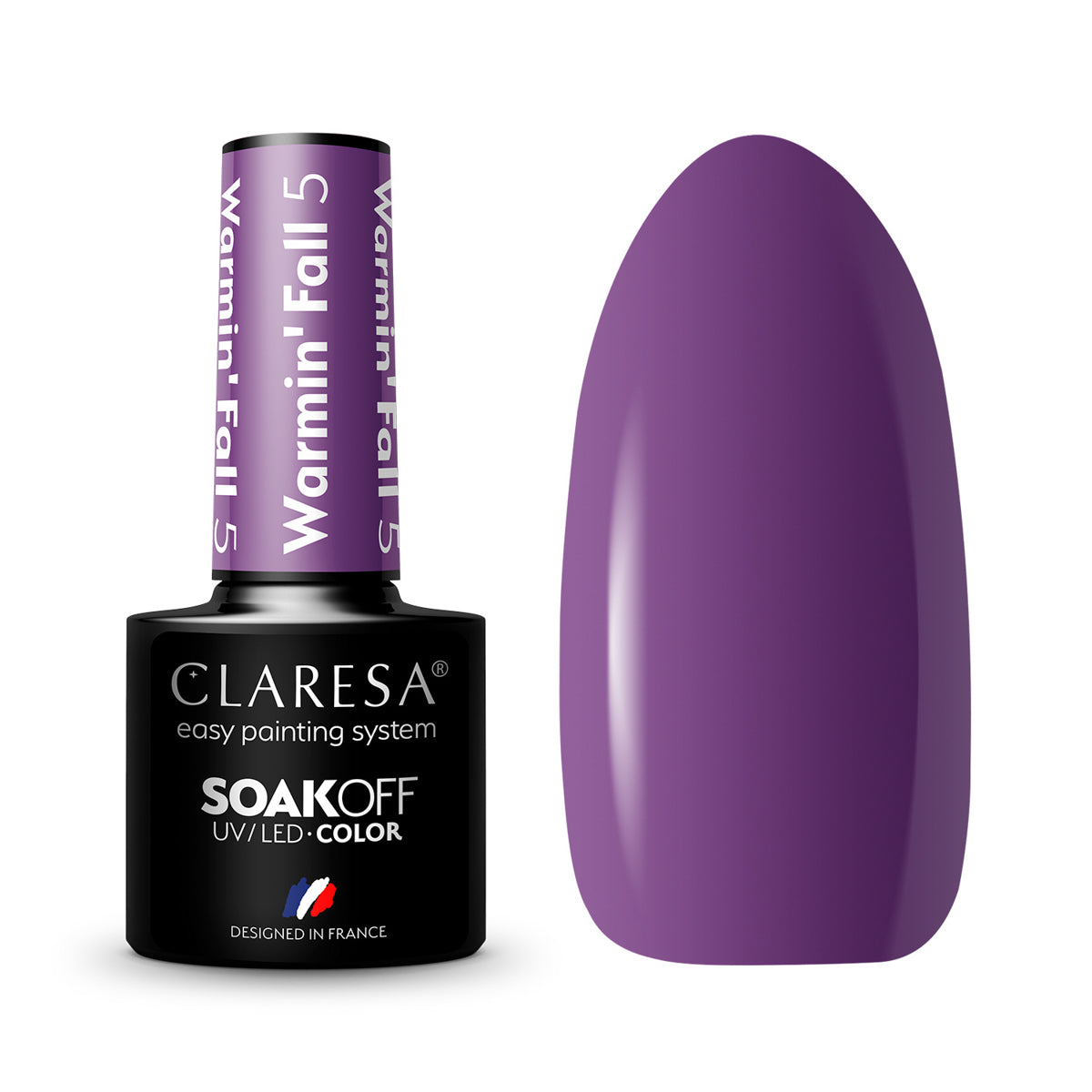 CLARESA Hybrid nail polish WARMIN "FALL 5 -5g