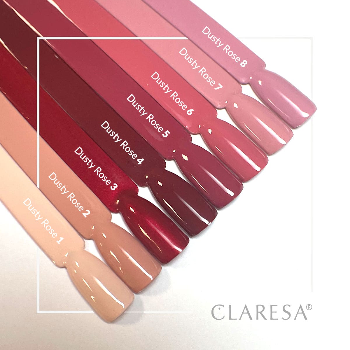 CLARESA Vernis à ongles hybride DUSTY ROSE 4 -5g