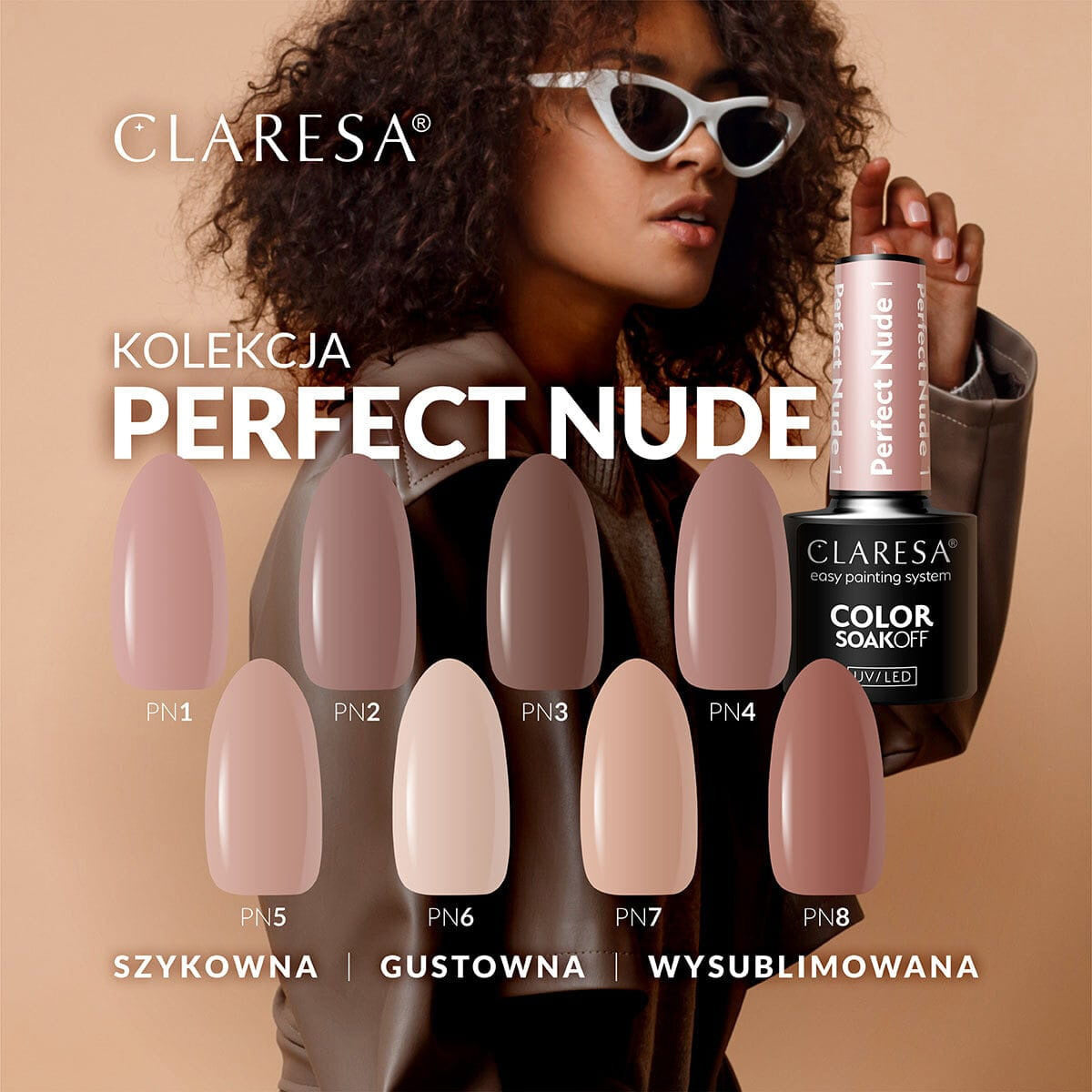 CLARESA Vernis à ongles hybride PERFECT NUDE 8 -5g